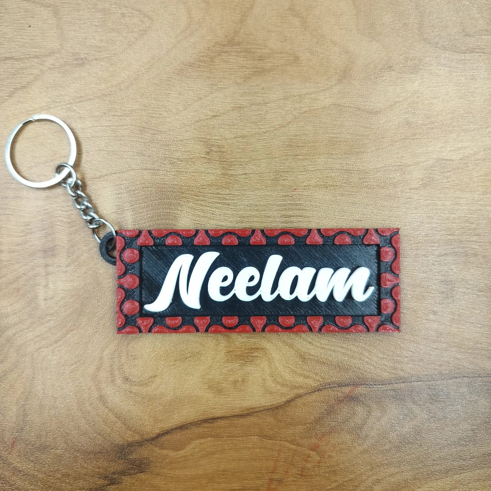 Print Cord Latest Designer Name Keychains