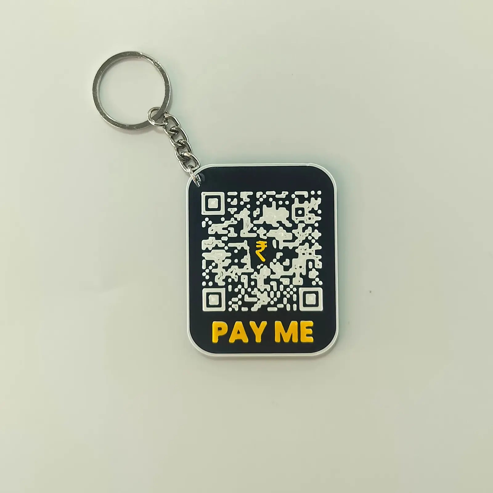 Print Cord Colourful Pocket QR Code Keychains