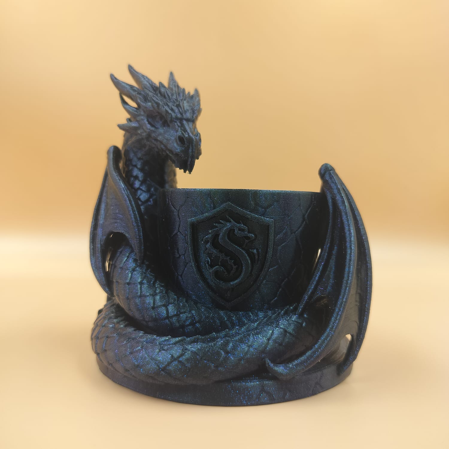 3D Printed Dragon Pen Holder | Glitter PLA – PrintCord