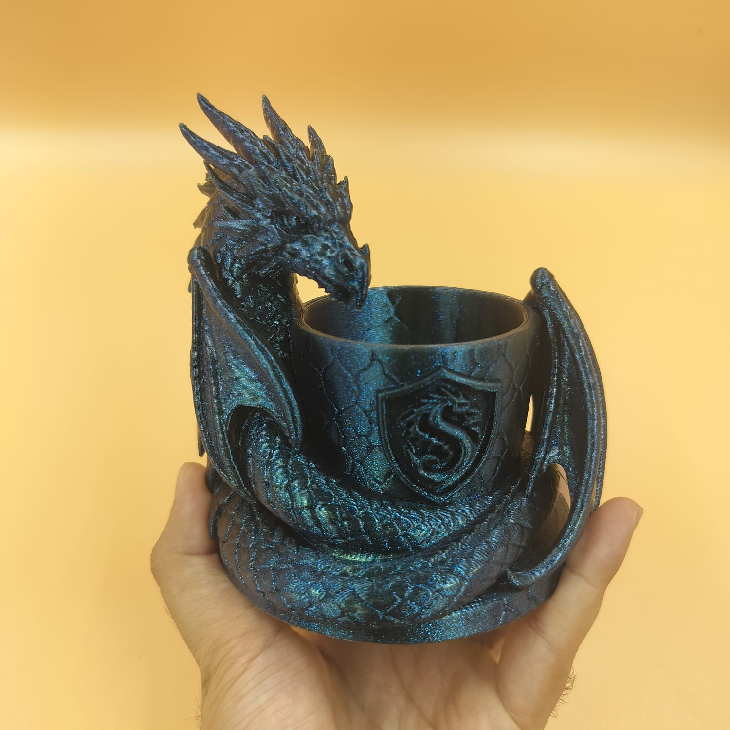 3D Printed Dragon Pen Holder | Glitter PLA – PrintCord