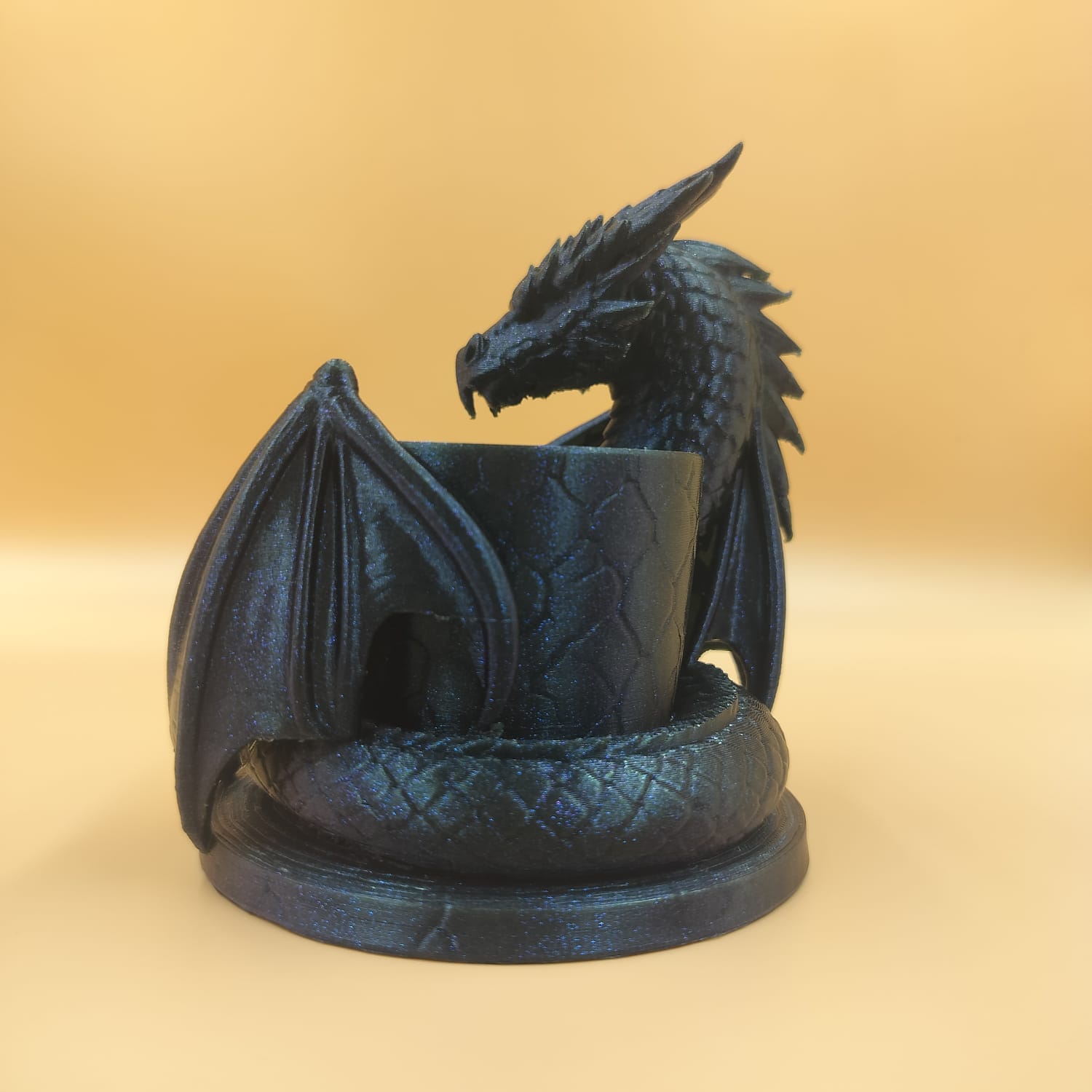 3D Printed Dragon Pen Holder | Glitter PLA – PrintCord