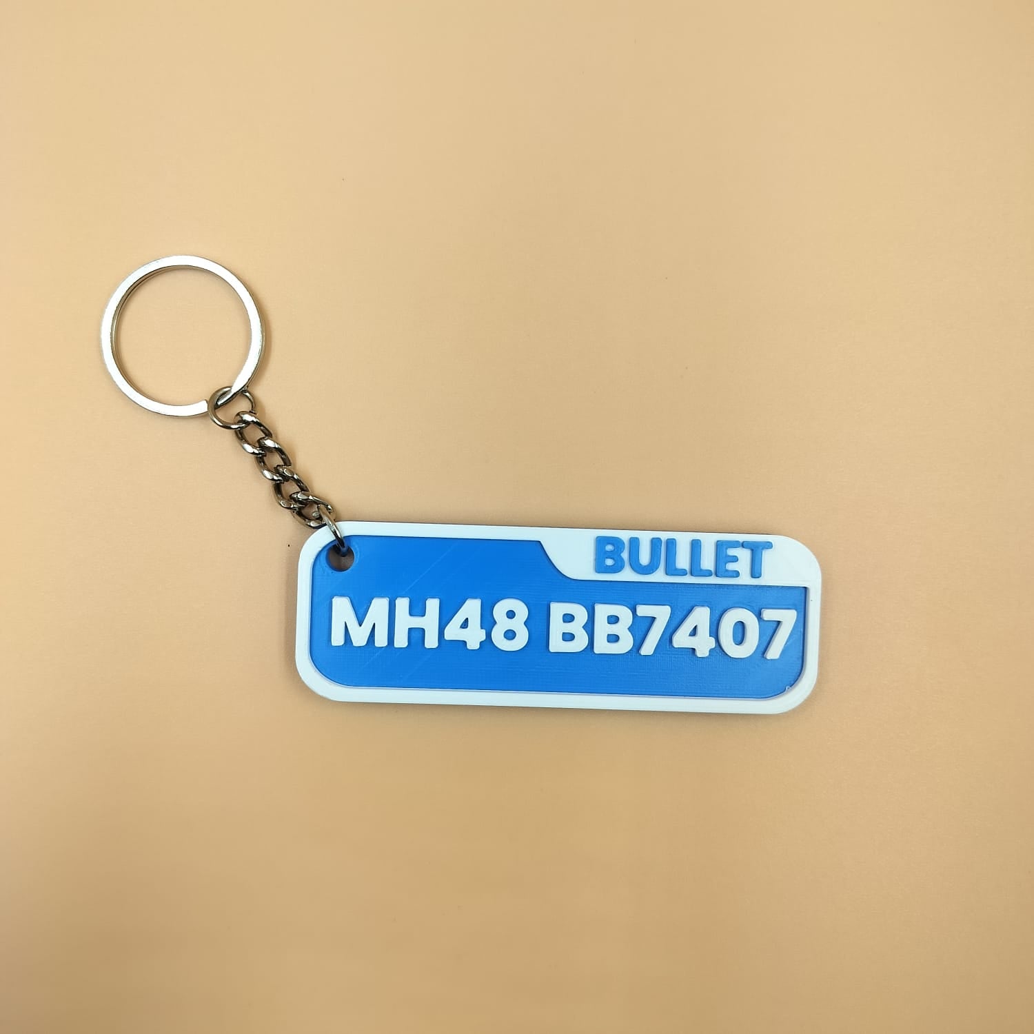 Personalized Vehicle Number Plate Keychain