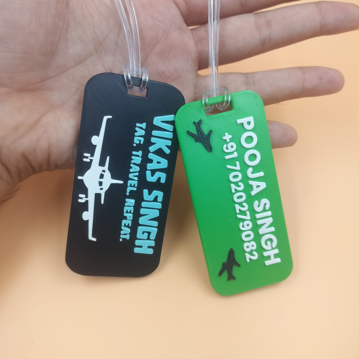 Print Cord Custom 3D Printed Travel Tag