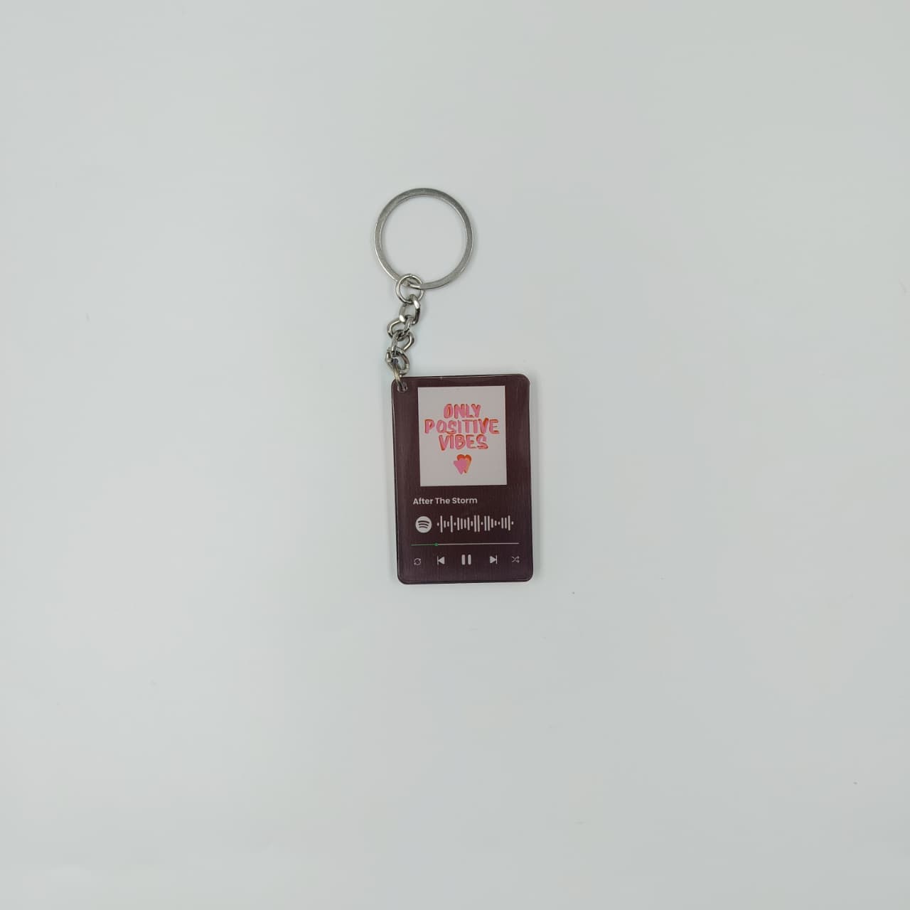 Acrylic Crystal Spotify Rectangle Keychain