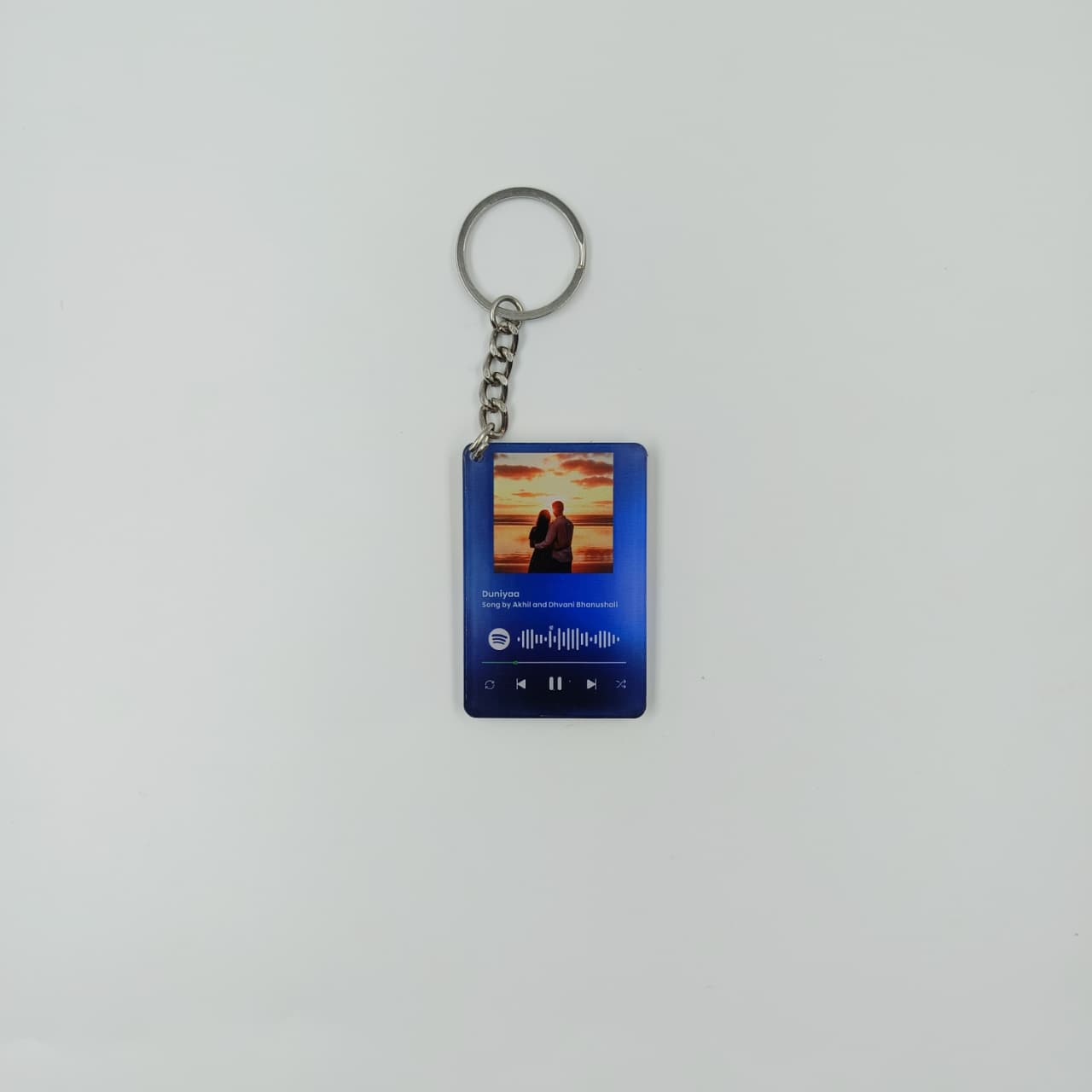Acrylic Crystal Spotify Rectangle Keychain