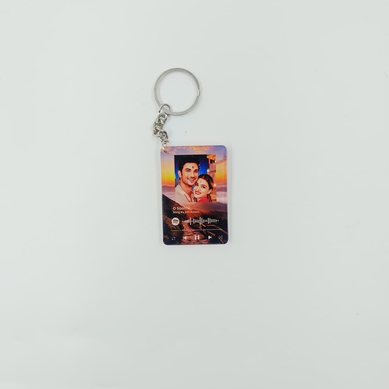 Acrylic Crystal Spotify Rectangle Keychain