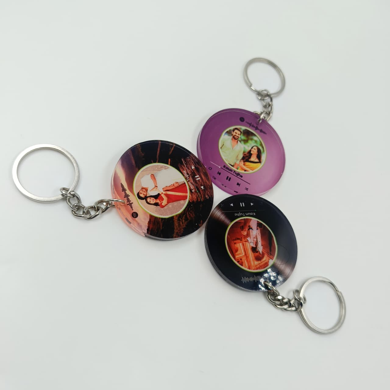 Acrylic Crystal Spotify Keychain