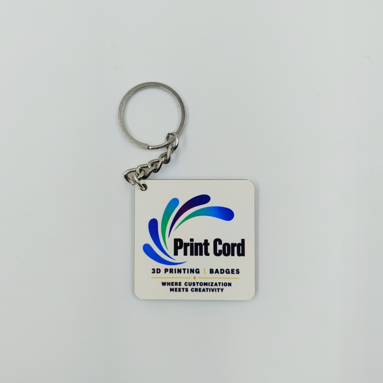 Double-Sided MDF Photo Keychain