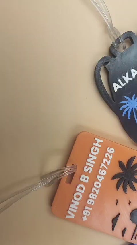 Print Cord Custom 3D Printed Travel Tag