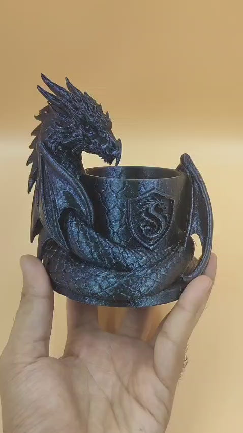 3D Printed Dragon Pen Holder | Glitter PLA – PrintCord