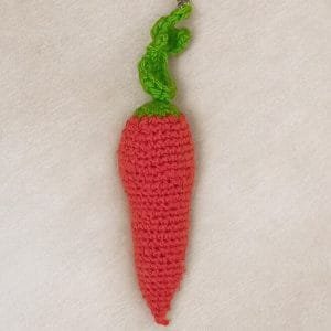 Woolen Carrot Keychain