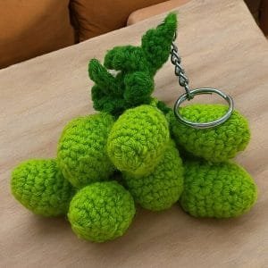 Woolen Grapes Keychain