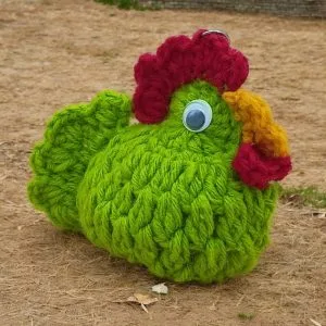 Woolen Hen Keychain