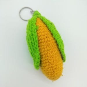 Woolen Corn Keychain