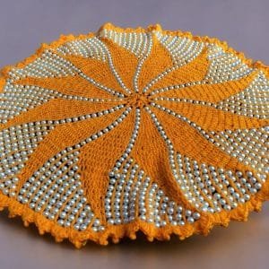 Print Cord Elegant Designer Pearl Stone Thalposh for Puja & Weddings