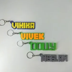 Minecraft Keychain - Custom Print Cord Keychain