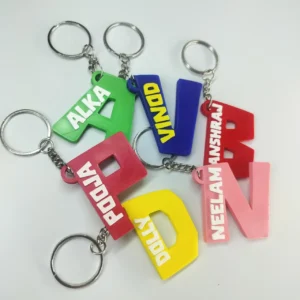Print Cord 3D Printed Letter Keychain