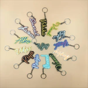 Print Cord Unique Italic Font Keychains: Personalized 3D-Printed Gifts