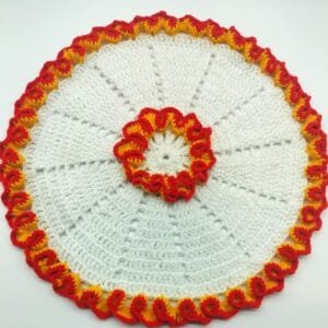 Print Cord Designer Multi-Colour Diya Thalposh