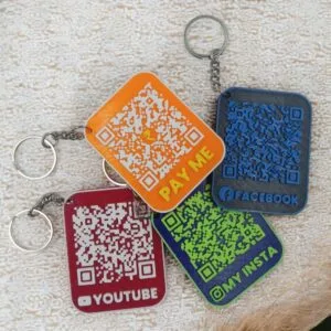 Print Cord Colourful Pocket QR Code Keychains – Scan. Connect. Pay. Anywhere!