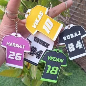 Print Cord Latest Designer T Shirt Name Keychain