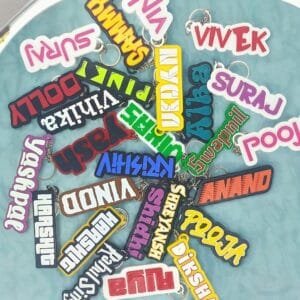 Print Cord Latest Designer Name Custom Keychains ( New Collection )