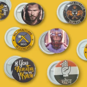 Print Cord Custom Round Pin Badges – Personalized Circular Design