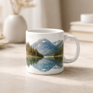PrintCord 6oz Sublimation Mug | Premium Ceramic Coffee Cup for Custom Printing | Glossy Finish | Small Tea & Espresso Mug
