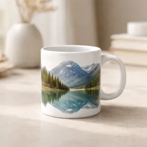 PrintCord 6oz Sublimation Mug | Premium Ceramic Coffee Cup for Custom Printing | Glossy Finish | Small Tea & Espresso Mug