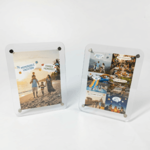 2-in-1 Acrylic Fridge Magnet with Stand – Premium Custom Photo Magnet & Table Display | Glossy Refrigerator Magnet for Decor, Gifting & Branding