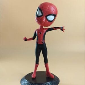 Qpocket Spider-Man Action Figure – Red & Black Suit, 15cm PVC Collectible Toy for Fans