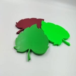 3D Printed Leaf Coaster for Tea, Coffee & Beverage Cups (SET OF 3 PCS)