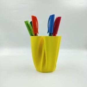 3D Printed Folded Cloth Pen Holder for Desk