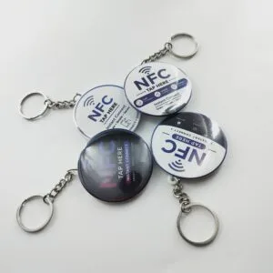 Print Cord NFC Badge Keychain