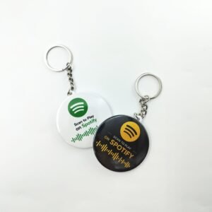 Print Cord Spotify Badge Keychain