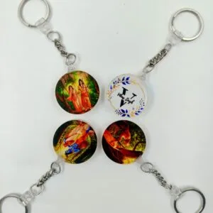 10mm Crystal Circle Keychain