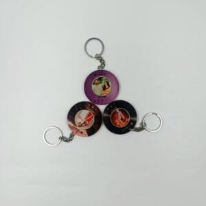 Acrylic Crystal Spotify Circle Keychain – Personalized Music Photo Keychain